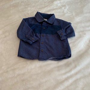 Little Rebels Chambray Long Sleeve Shirt Size 3T